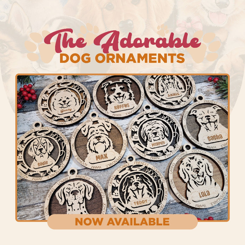 Adorable dog ornaments