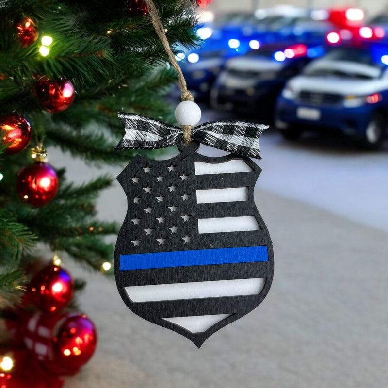 Police Badge ornament.